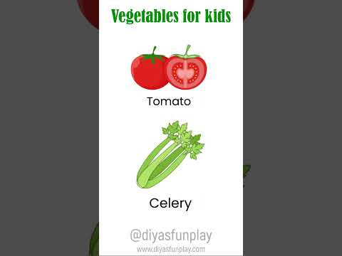 vegetables for kids - vegetable names with pictures for kids - #shorts - #diyasfunplay