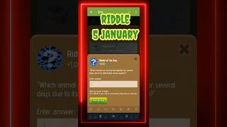 Riddle Of The Day Zoo 5 January | Zoo Riddle Of The Day Code | Riddle Of The Day Zoo