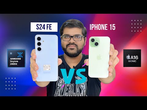 Galaxy S24 FE Vs iPhone 15 Comparison | Best Phone Under Rs.60,000 ?🔥