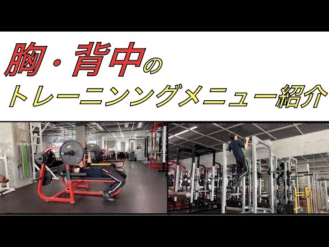 【MAX更新チャレンジ】１週間のスケジュール&胸・背中トレーニングメニュー紹介！！