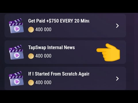 TapSwap Internal News↙️ Tapswap codes #crypto @TapSwapChannel