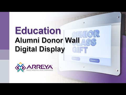 Digital Donor Wall Install at Northwestern University