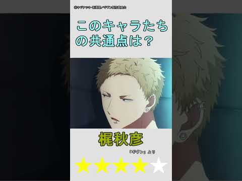 【アニメクイズ】アニメキャラの共通点を探せ！vol.7 #shorts #アニメ #クイズ