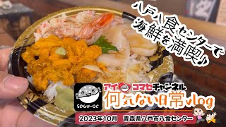 【青森県八戸市・八食センター観光vlog】東北最大級の海鮮市場を市場大好き編集者が満喫♪生ウニ丼と炭火で焼いた魚介類が最高に美味すぎた♪