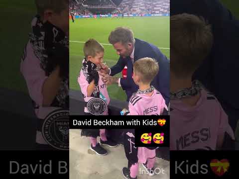 David Beckham with Fans💝🤩#kidsvideo #davidbeckham #love #shorts