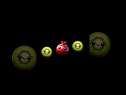 Funny Fruits Sensory Video Shorts #37 #highcontrast #BabySensory #babydiscovery #babyeducation