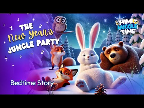 🎉 The New Year’s Jungle Party | Calming Bedtime Story for Kids | Sleepy Animal Adventure 🐾