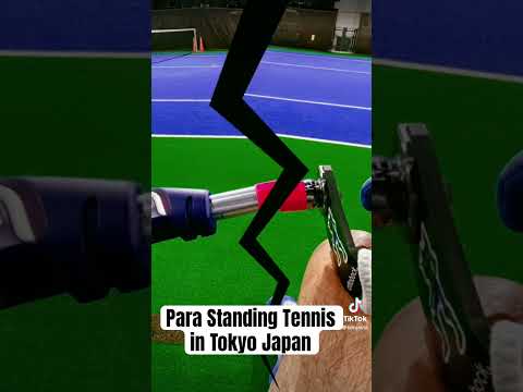 Para Standing Tennis in Tokyo Japan. #adaptiveathlete #adaptivetennis #立位テニス #prosthetic