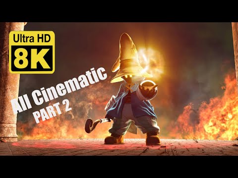 Final Fantasy IX Cinematic Cutscenes 8k 30 FPS Part 2 (Remastered with Neural Network AI)