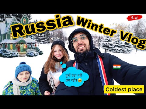 Life in Russia Winter Vlog in Hindi | Indian in Russia | Russia Winter is Coming