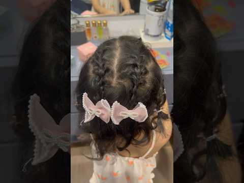 Cute Hairstyle for little girls on this Navratri | easy to manage and very pretty #littlegirlfashion