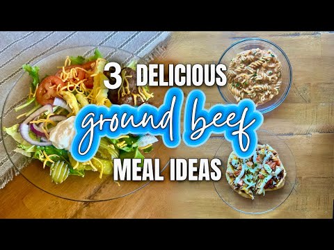 3 DELICIOUS GROUND BEEF RECIPES | EASY MEALS | What's for Dinner | MEL COOP