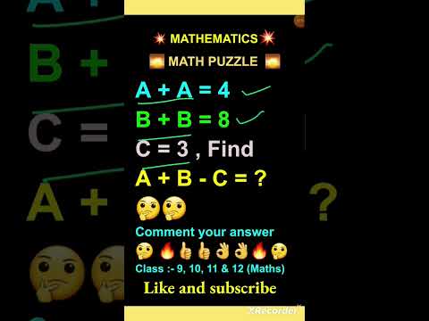 math puzzle || mental ability question #shorts #youtubeshorts #ytshorts #trendingshorts