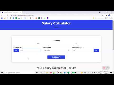 Free Salary Paycheck Calculator