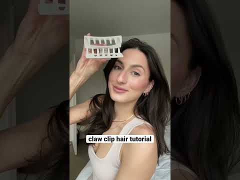 claw clip hair tutorial 💖 #hairstyles #hairtutorial #clawcliphairstyles