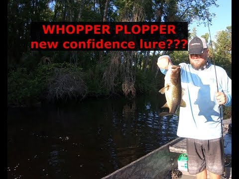 Whopper plopper continues to produce! Topwater BASS fishing!!!