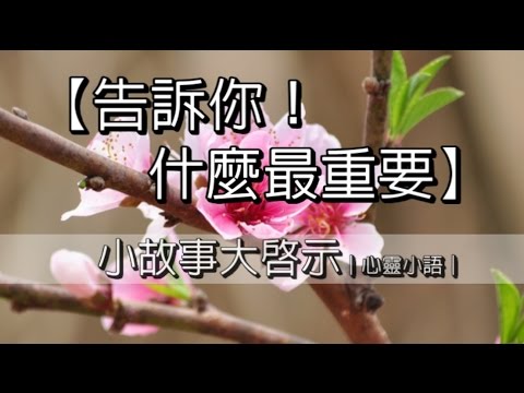 告訴你，什麼很重要｜心靈小語｜