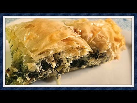 Spanikopita:  Greek Spinach Pie