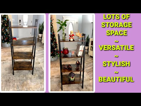 Space Saving 4-Tier Bookshelf for Your Home: Vasagle Ladder Shelf Review