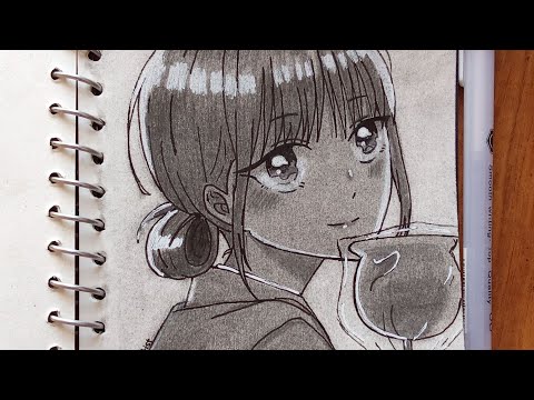 Hina chono sketch (from blue box)|2ba vArtist (anime sketch)