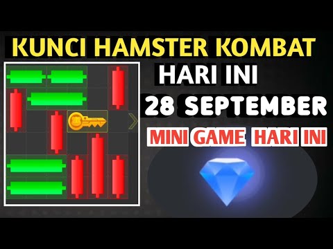 CARA MEMBUKA KUNCI MINI GAME HAMSTER KOMBAT HARI INI 28 SEPTEMBER 2024