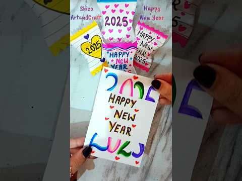 DIY_ Happy new year message card♦️ #shorts #trending #viral #diy #newyear2025 #handmade