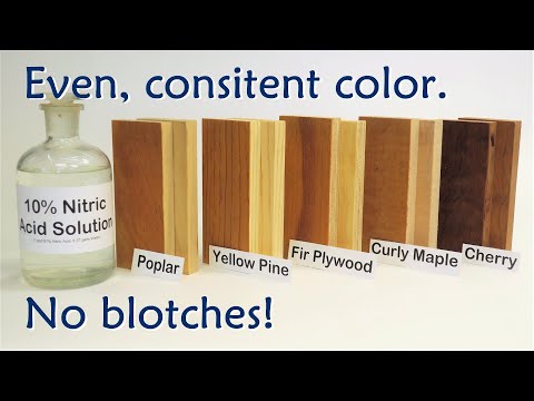 Nitric Acid – A No-Problem Stain for Problem Woods