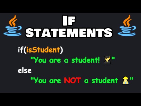 Java if statements are easy! 🤔