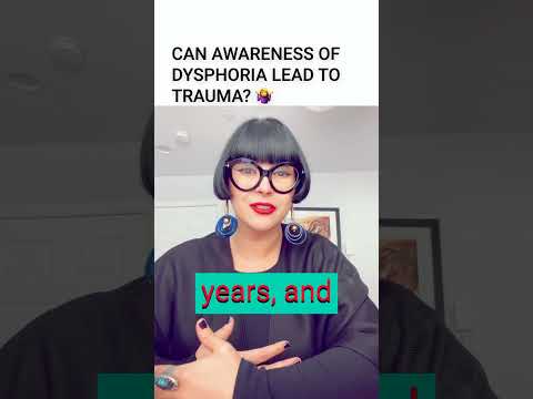 CAN AWARENESS OF DYSPHORIA LEAD TO TRAUMA? 🤷‍♀️ #transgender