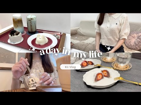 [Vlog] Daily life of a working adult🐰Cafe tour in Tokyo⌇Days off for working adults