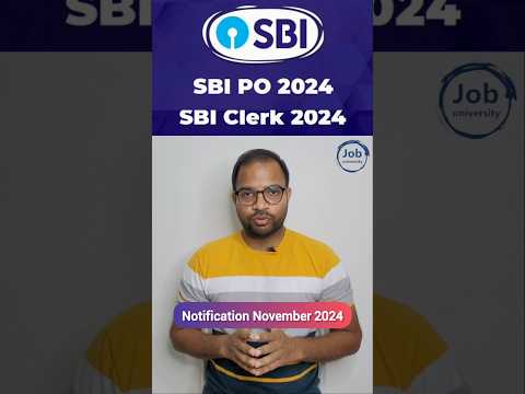 SBI PO Notification 2024 Update 🔥 SBI Clerk Notification 2024 Update 🔥 Exam Dates #sbi #sbipo