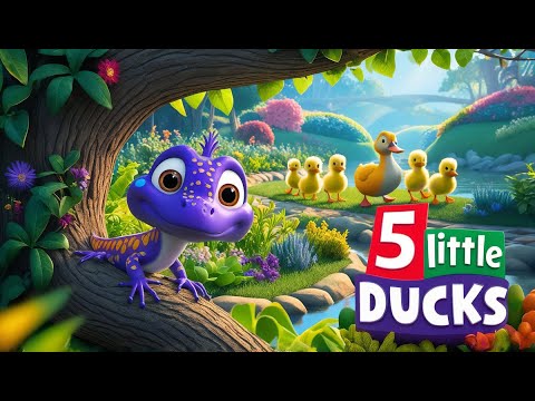 Five Little Ducks Song for Kids! | High-Quality Animated (Pixar-Style)