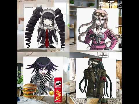 #kokichiouma eats in #MiuIruma 's class #CelestiaLudenburg and #Korekiyo goes out of control