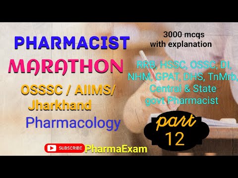 Pharmacology(181-200)PharmacistMarathon #pharmacistexampreparation #osssc_pharmacistexam #jharkhand