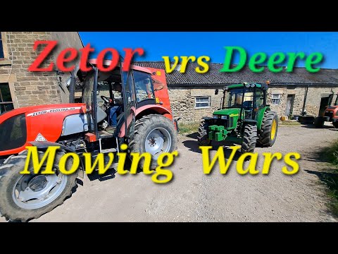 Zetor VS Deere & Leyland . Vicon VS Krone & Khun Mowers!