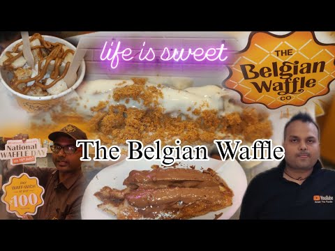 Mumbai Famous Waffle King|Belgian Waffles| Nutella & Cheese Waffle|Fruit Cream waffle| Street Food 👍