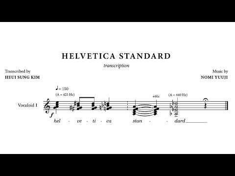 All Nichijou Helvetica Standards Transcribed