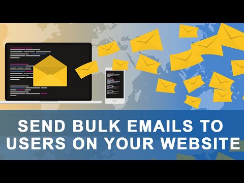 Send bulk emails to all users from your website