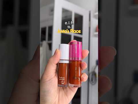 Comparing the NEW #elf Camo Liquid Blush to #juviasplace Liquid Blush #comparison #swatches #shorts