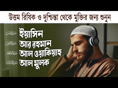 উত্তম রিযিক ও দুশ্চিন্তা থেকে মুক্তির জন্য শুনুন - সূরা ইয়াসিন, মূলক , আল ওয়াকিয়াহ , সূরা রহমান