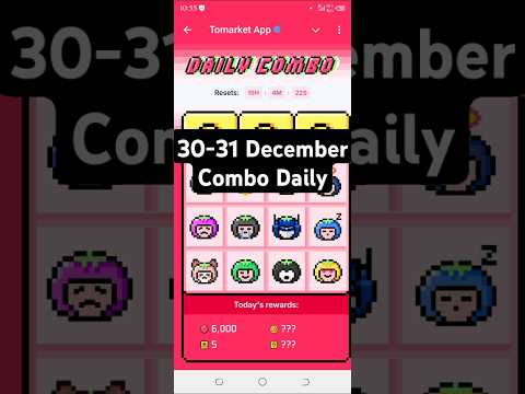 Tomarket daily combo today 🍅 | Tomarket 30 December daily combo 🗓️ | Tomarket combo