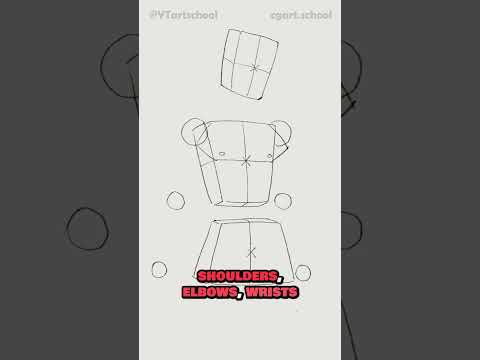 The EASIEST way to draw body proportions 🍼 #drawingtips #learntodraw #howtodraw