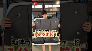 車中泊には必需品！累計30万個販売したサンシェードを1分で比較！