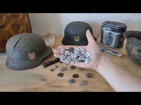 二战德国国防军装甲兵头骨领标 | German Panzer Collar Tab Skull type