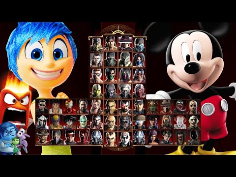 Mortal Kombat 9 - JOY INSIDE OUT 2 & MICKEY MOUSE - Expert Tag Ladder - Gameplay @(1080p) - 60ᶠᵖˢ ✔