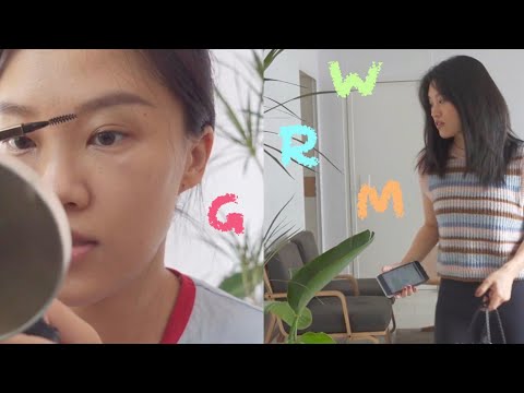 A simple and casual GRWM☀️🌴 | 十分钟的日常妆容和懒人穿搭🧘🏻‍♀️