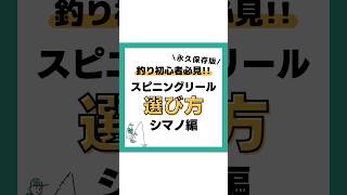 スピニングリールの選び方‼️〜シマノ編〜#釣り#海釣り#魚釣り#釣り初心者 #釣り人#釣魚#釣具 #釣り好きな人と繋がりたい#スピニングリール #シマノVOICEVOX:春日部つむぎ