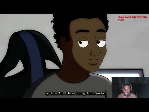 QUAN2FAMOUS1 REACTS TO HOUSE SITTING HORROR STORY ANIMATED!!!!