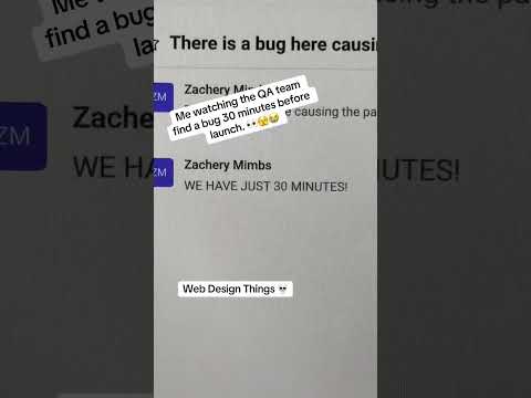 Me watching the QA team find a bug 30 minutes before launch. 😩