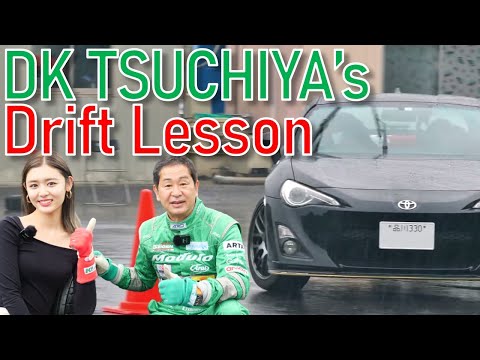 DK Tsuchiya teaches How to Drift - Vivi model Seika Furuhata learning to drift.